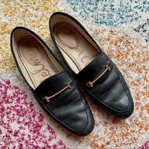 Sam Edelman Black Lior Leather Loafers